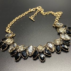 Chloe and Isabel Black and Gold Rhinestone Necklace
